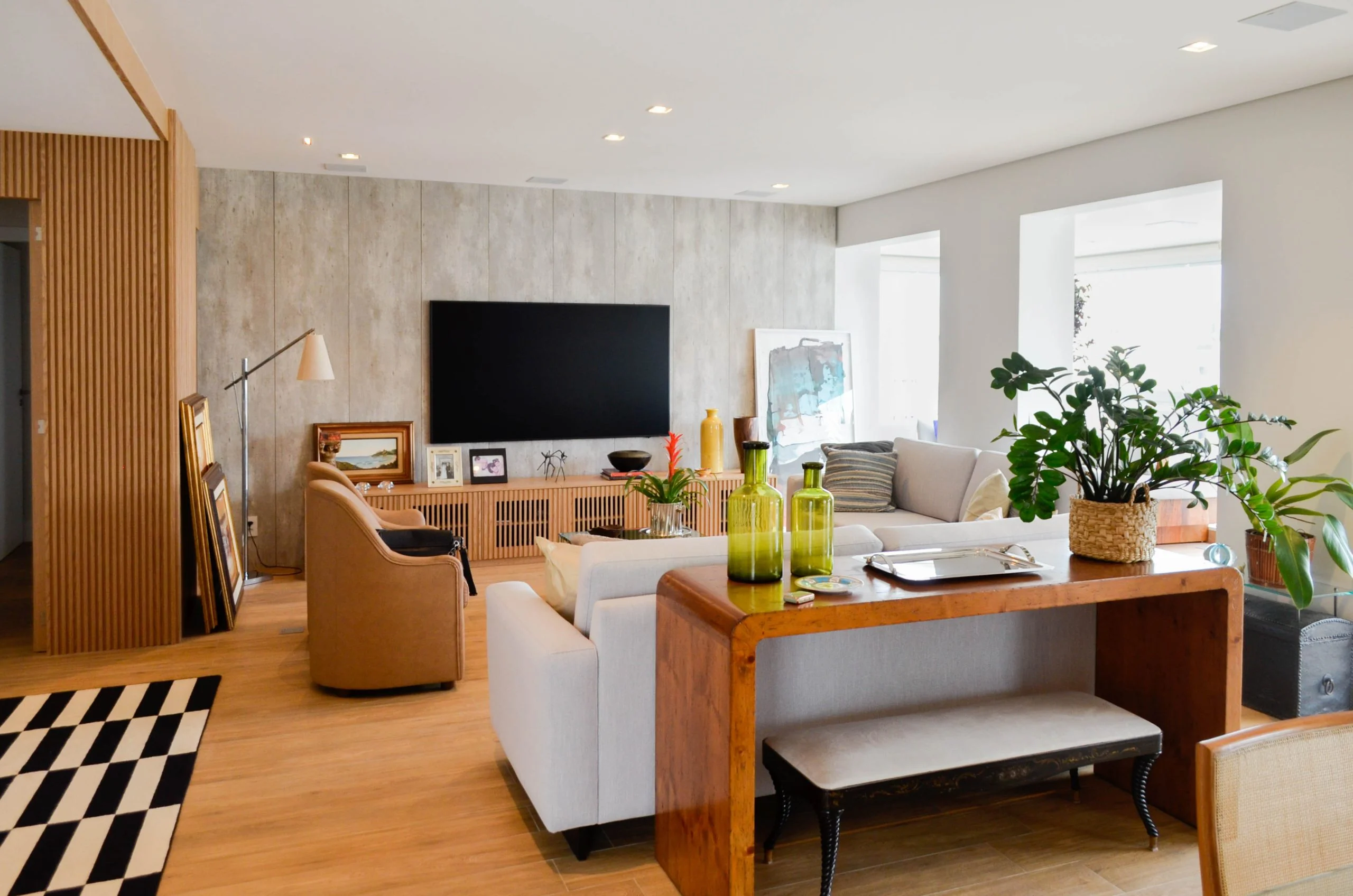 Sala de estar, apartamento BC.